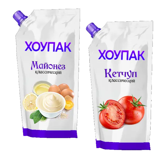 Упаковка для майонеза и кетчупа